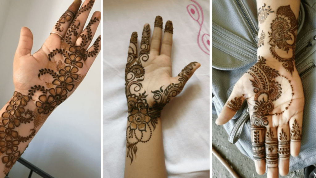 Modern arabic mehndi