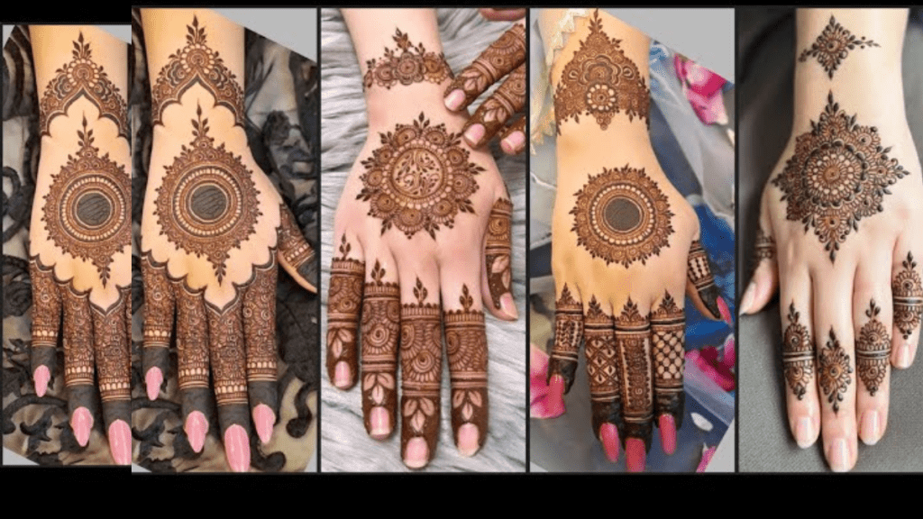 सामान्य फ्रंट मेहंदी डिजाइन 