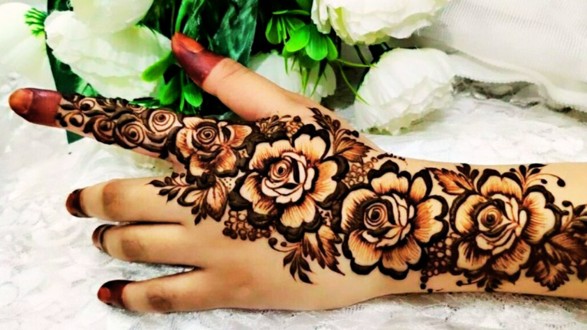 Rose Mehndi Design