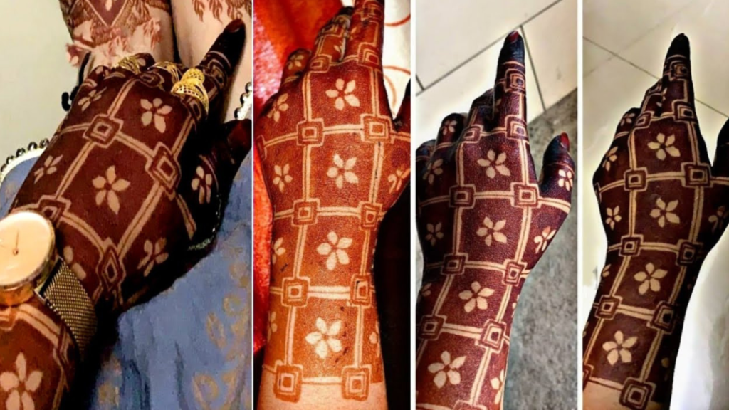 Easy Front Hand Mehndi Design
