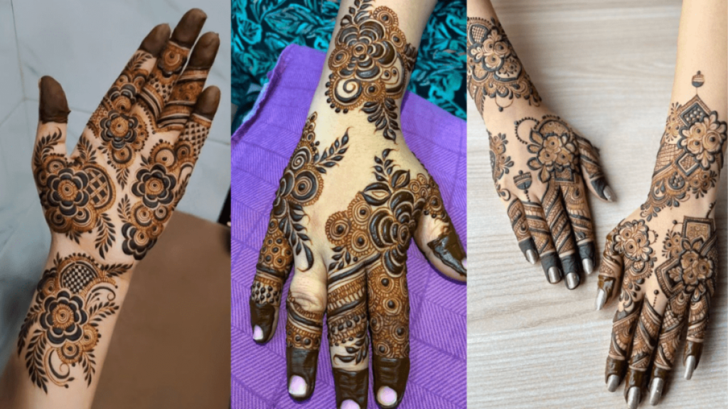 Easy Front Hand Mehndi Design