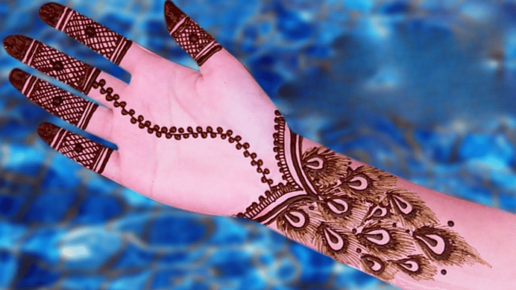Beautiful Half Hand Mehndi