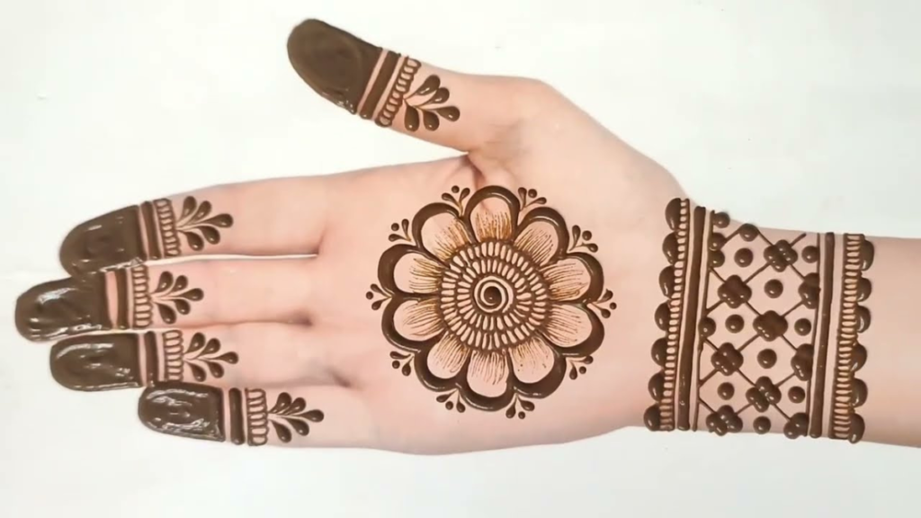 Easy Mehndi Design.