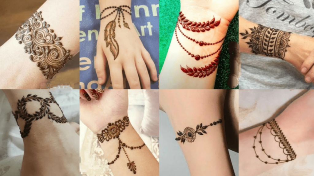 Mehendi design at home