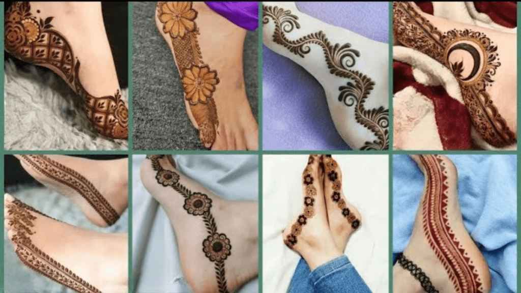 Stunning Leg Mehndi Design