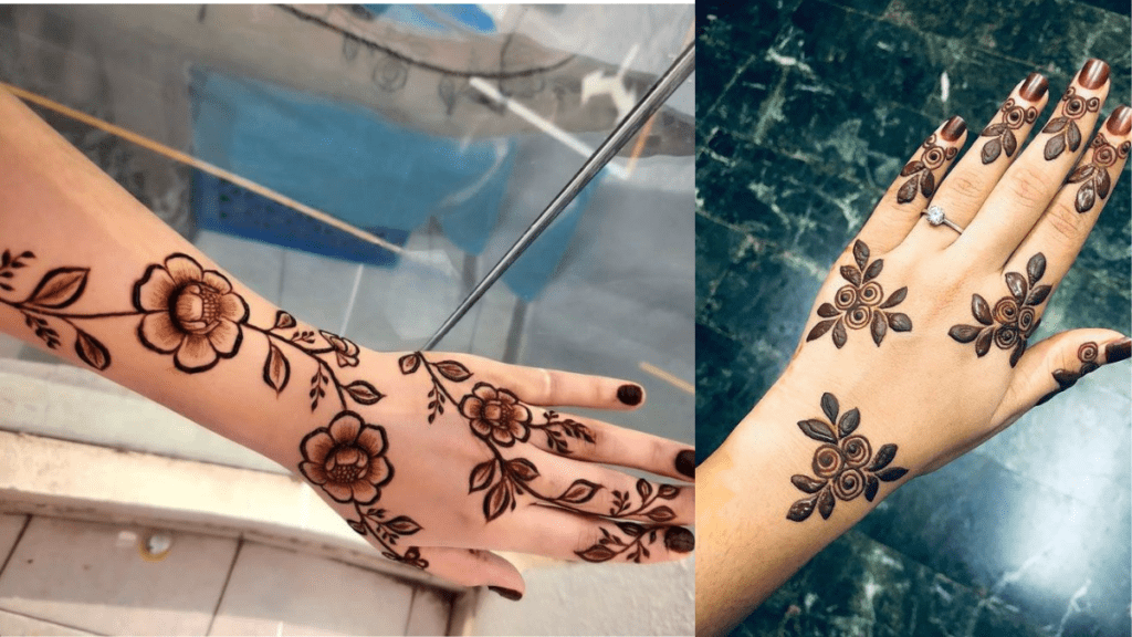 Latest Floral Arabic Mehndi