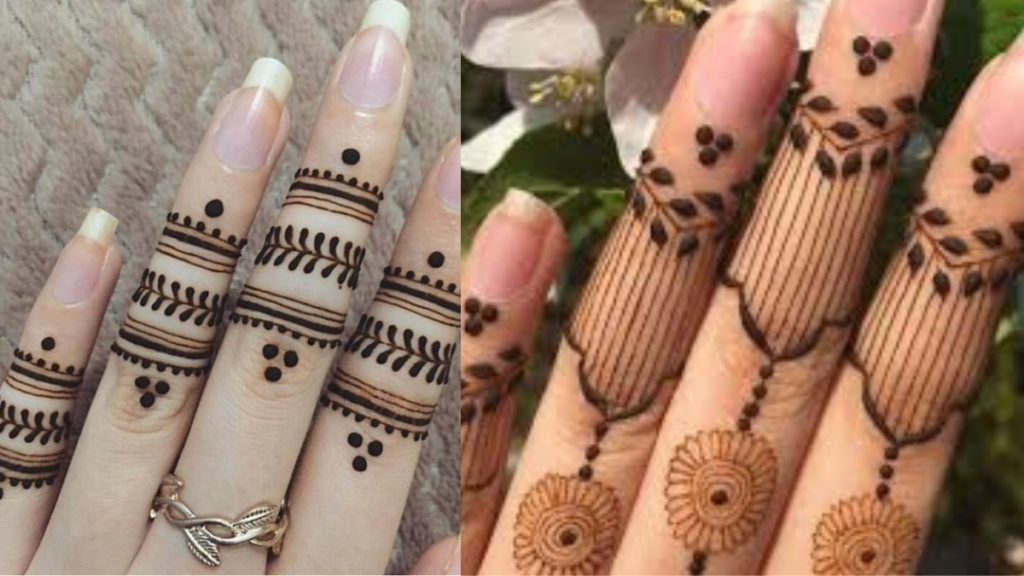 Simple Finger Mehndi Design
