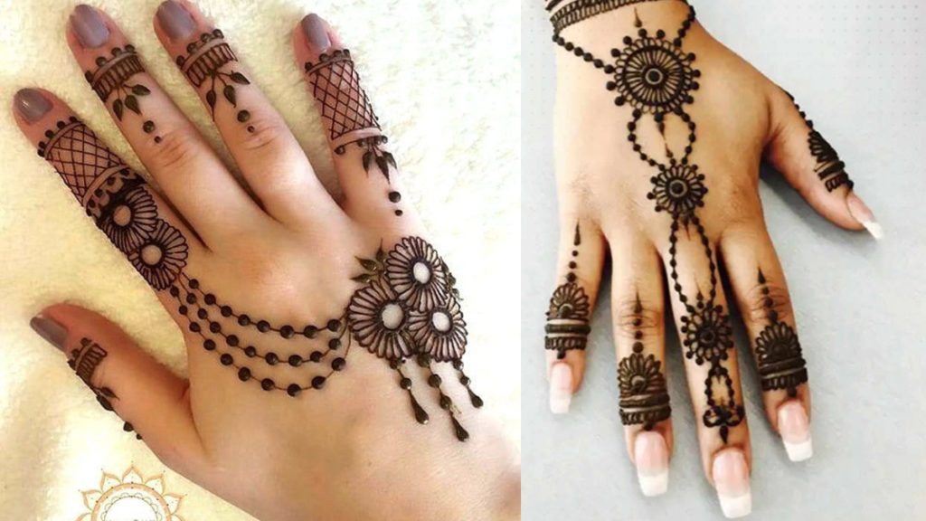 Simple Finger Mehndi Design