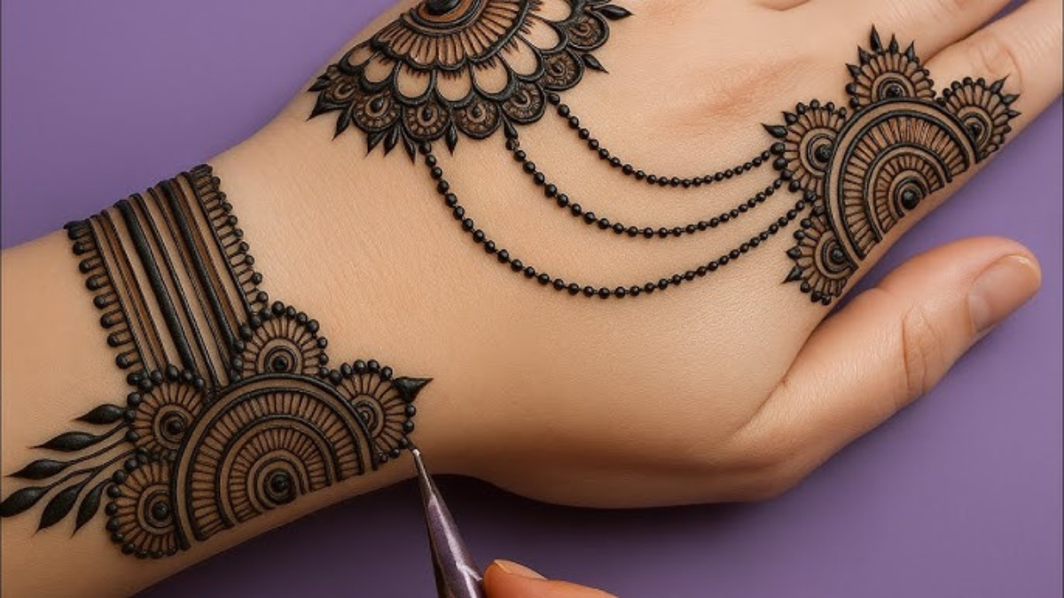 Back Side Mehndi Design