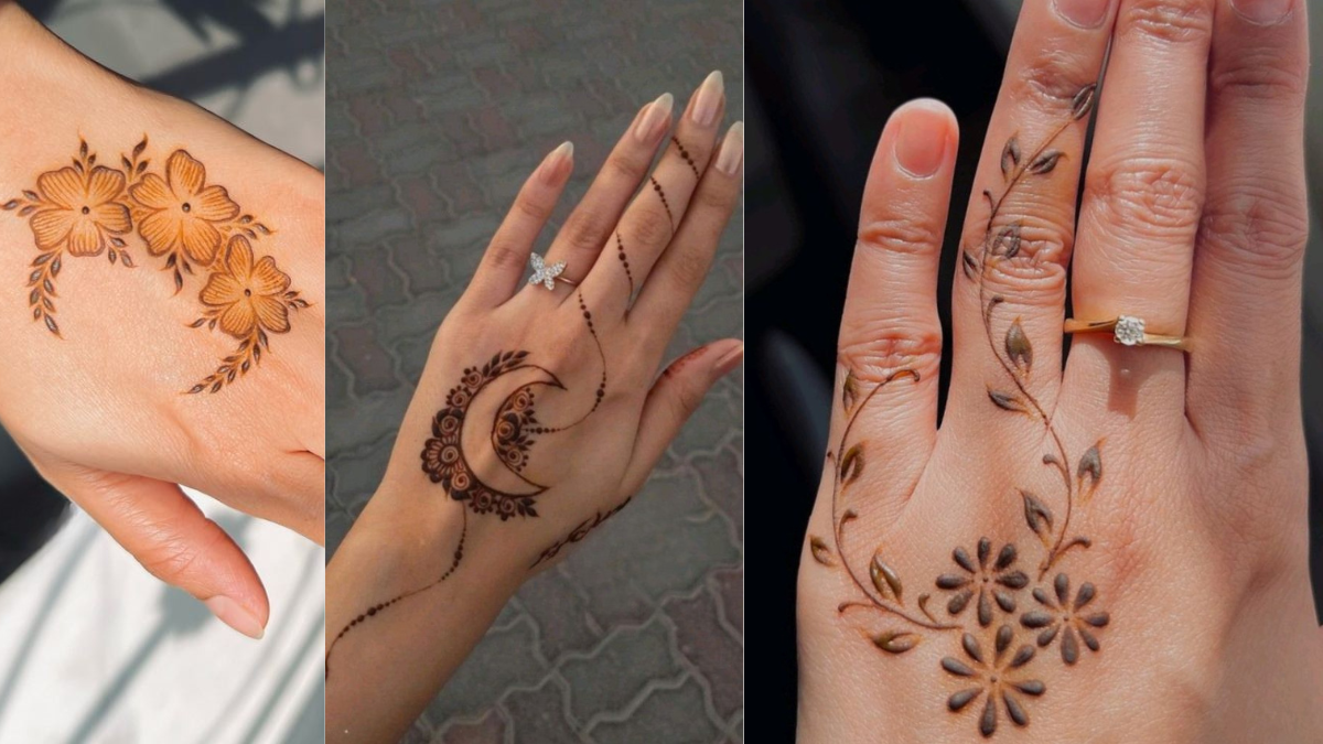 आसान सिंपल फ्लावर मेहंदी