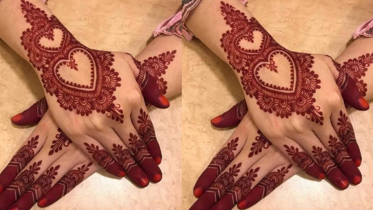 सिंपल बैक साइड मेहंदी