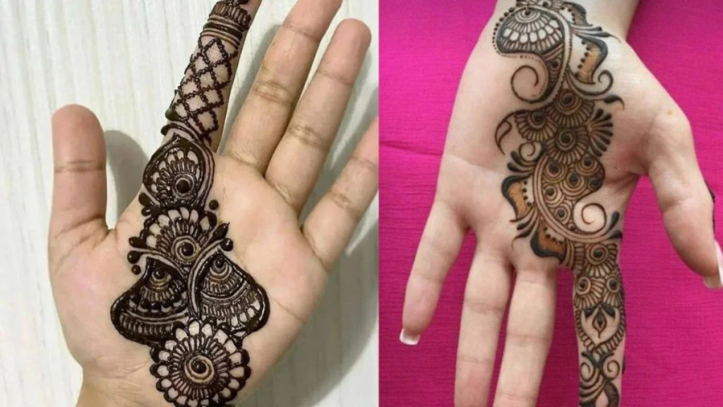 ऐस्थेटिक फ्रंट हैंड मेहंदी