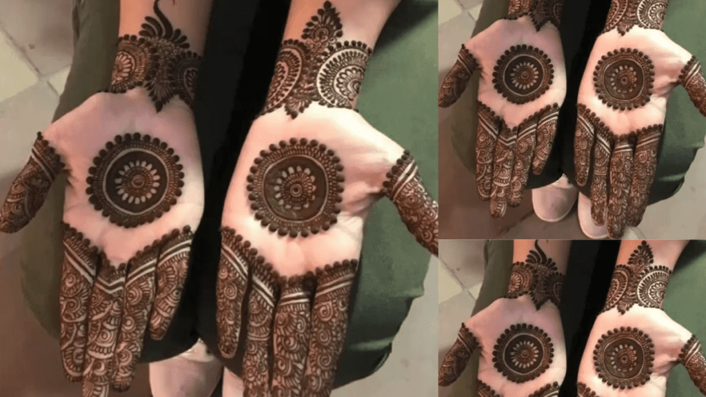 मेहंदी फ्रंट हैंड डिज़ाइन