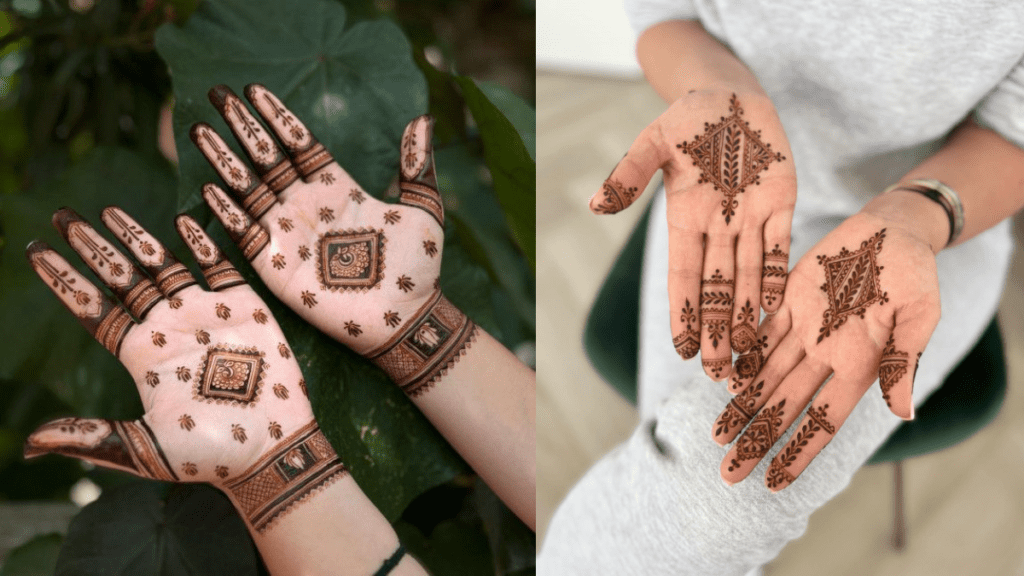 मेहंदी फ्रंट हैंड डिज़ाइन