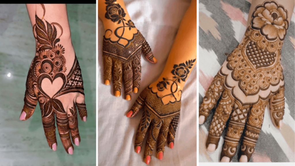 Stylish easy front mehendi