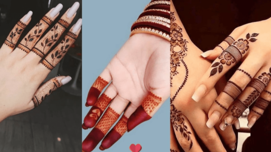 Mehendi design at home