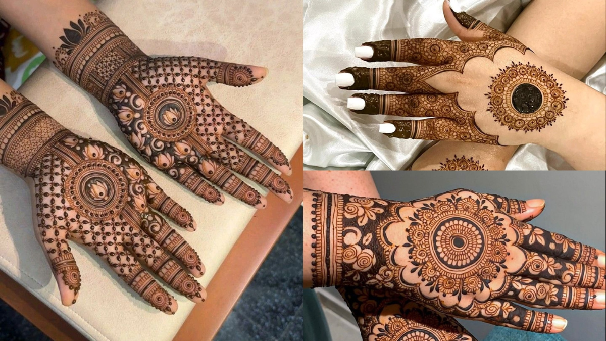 Back Hand Flower Mehndi design