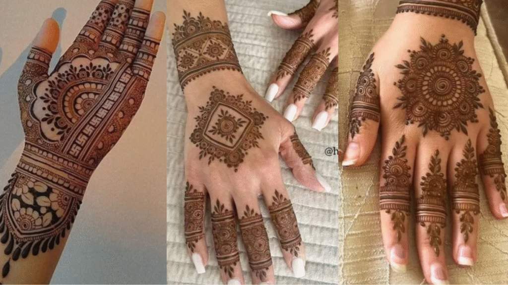 Stylish Back Mehndi Design