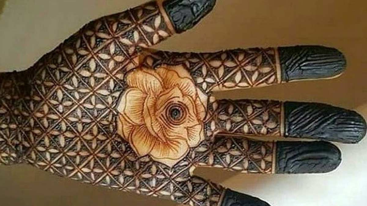flower simple mehndi design
