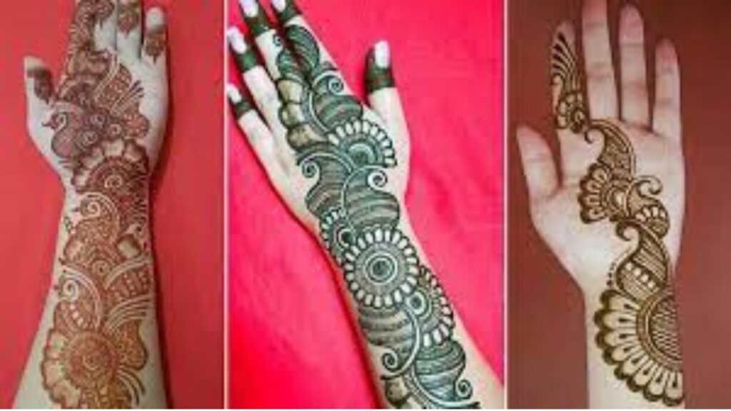 stylish simple mehndi design 2025 