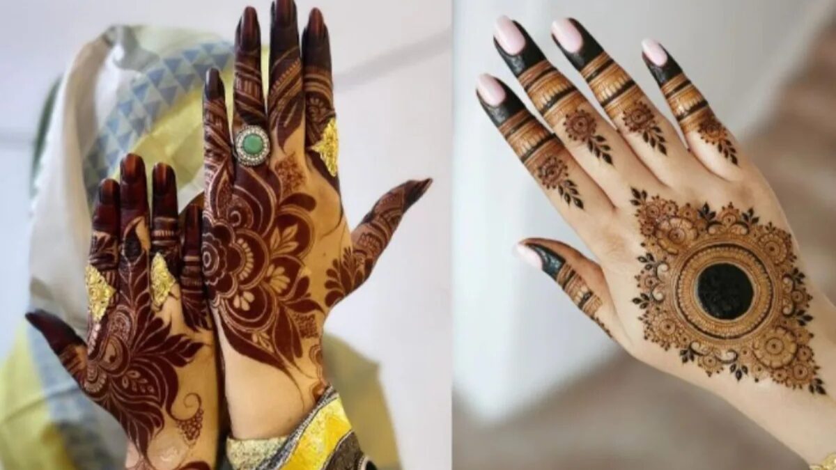 Simple Mehndi Design Back