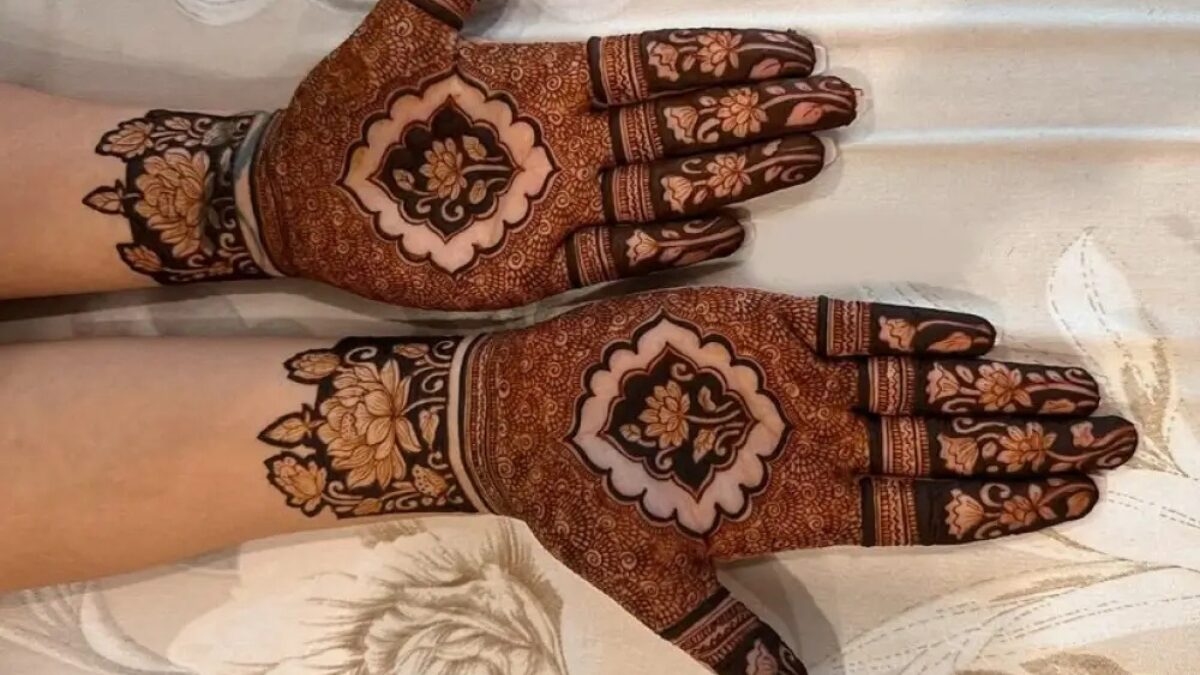 Aesthetic Mehndi Design Front Hand