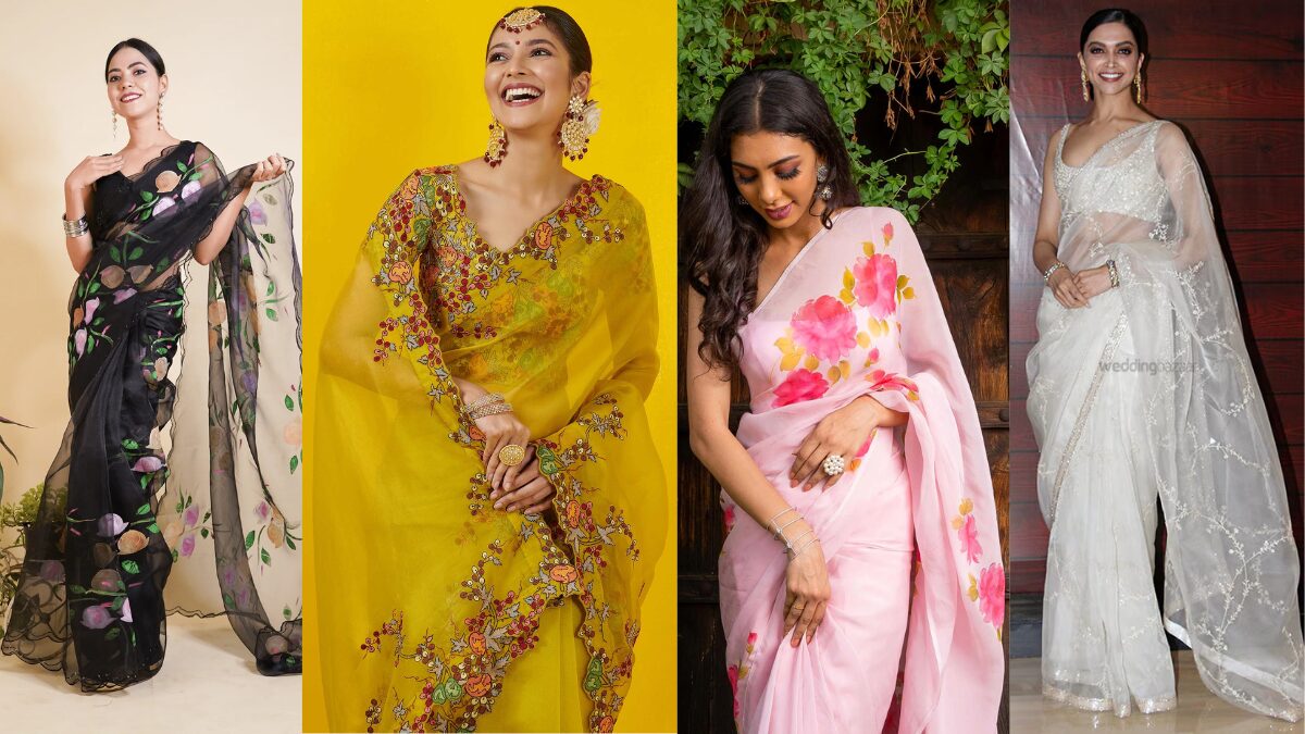 Organza saree