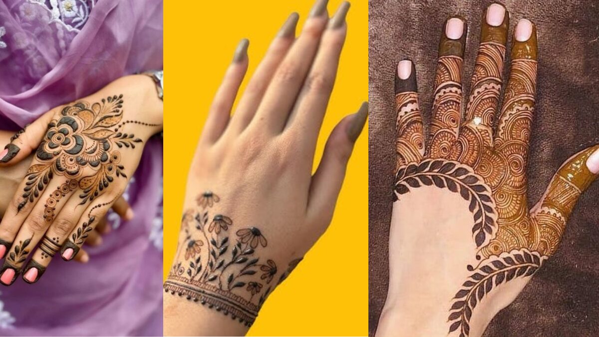Back Hand Arabic Mehndi Design