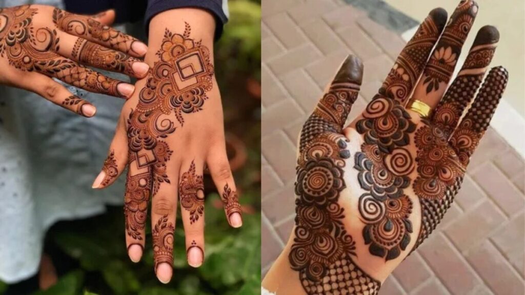 Simple Mehndi Design Back