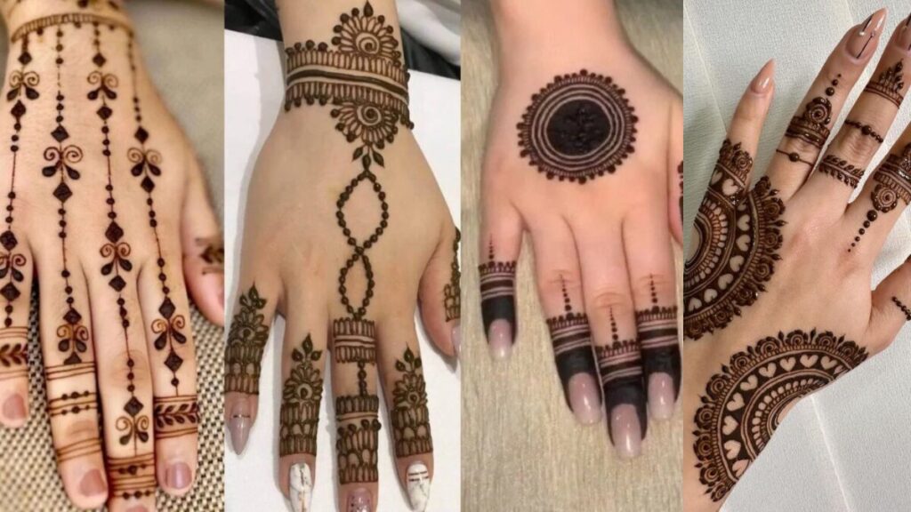 Back Hand Mehndi Design Simple