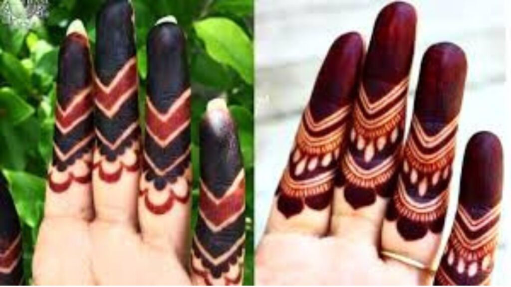 Easy Simple Finger Mehndi Design