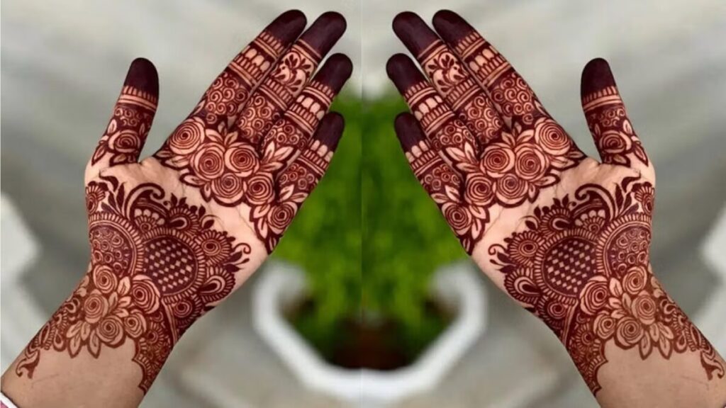 Easy Mehendi Design Simple Front