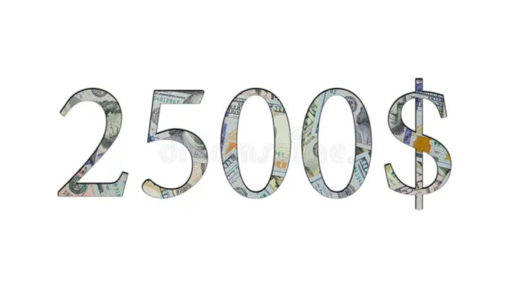 2500 Dollars In Rupees