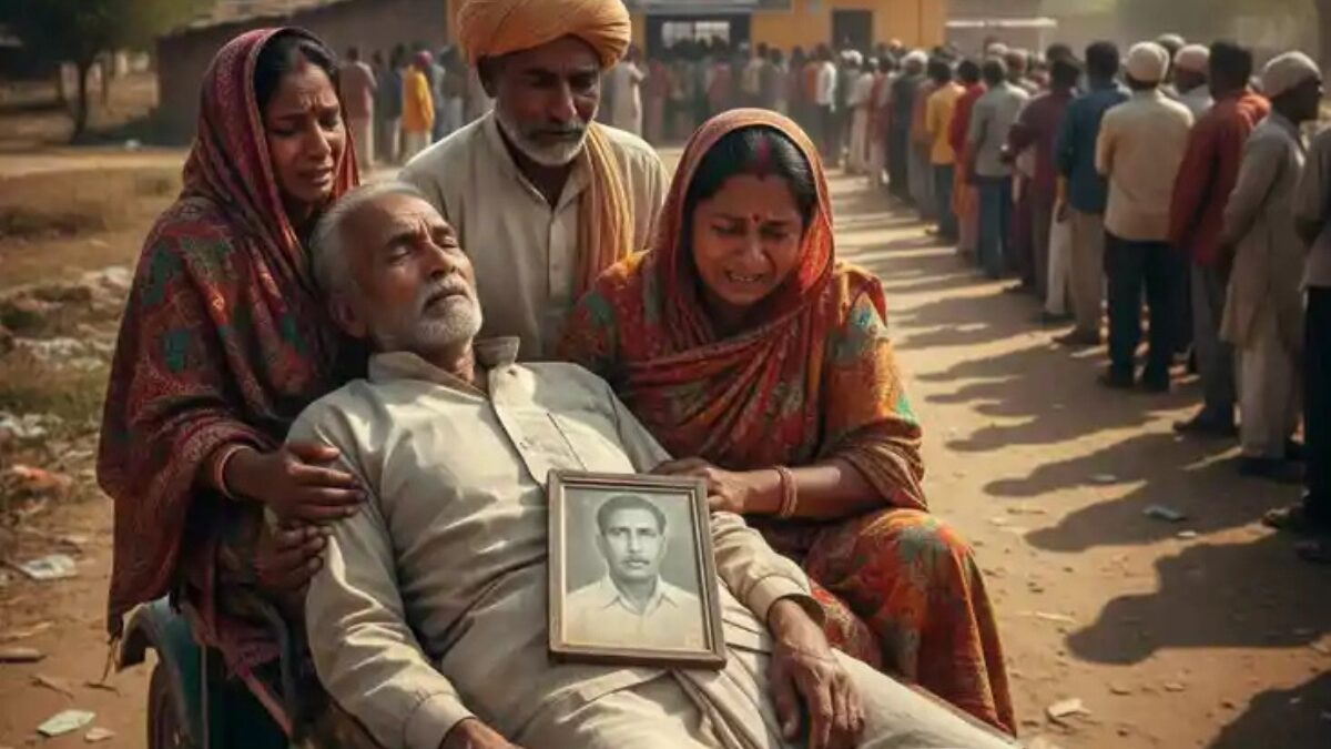 वोटिंग के लिए निकले 95 वर्षीय बुजुर्ग