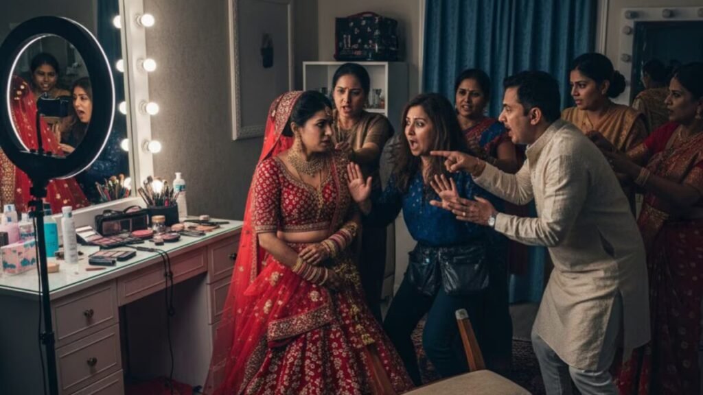 दुल्हन के मेकअप में देरी