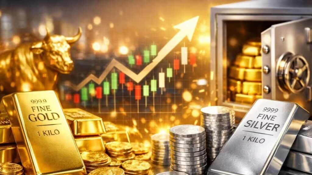 चांदी ₹4 लाख पार, सोना