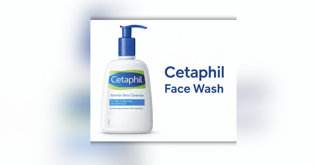 Cetaphil Face Wash संवेदनशील और ड्राई त्वचा के लिए जेंटल क्लेंजर है। कीमत और फायदे जानें, बेस्ट ऑफर देखें।सेटाफिल फेस वॉश जेंटल क्लेंजर की बोतल