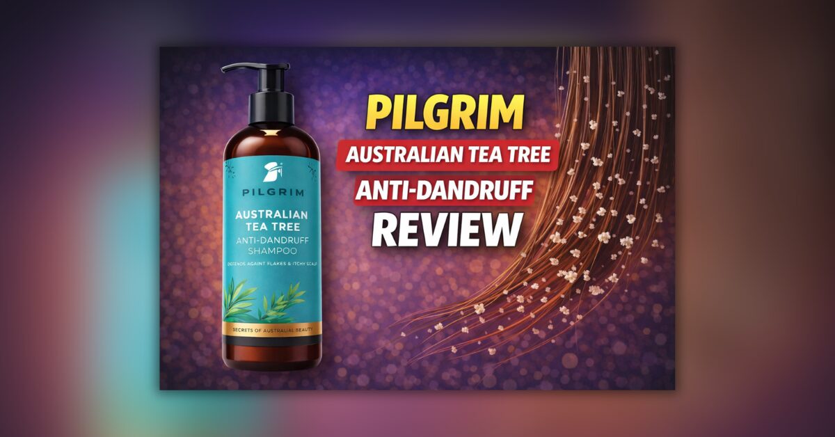 Pilgrim Australian Tea Tree Anti Dandruff Shampoo की बोतल