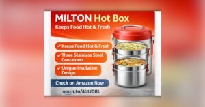 MILTON Curve Inner Stainless Steel पानी की बोतल थंबनेल इमेज, स्टेनलेस स्टील डिज़ाइन के साथ