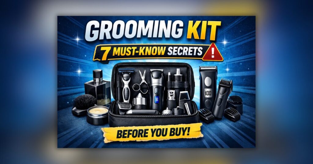 Grooming Kit पुरुषों के लिए ग्रूमिंग किट जिसमें ट्रिमर और विभिन्न अटैचमेंट्स शामिल हैं