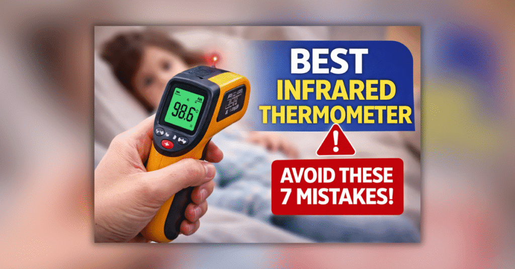 Heating Pad Digital Infrared Thermometer for fast and accurate temperature measurement