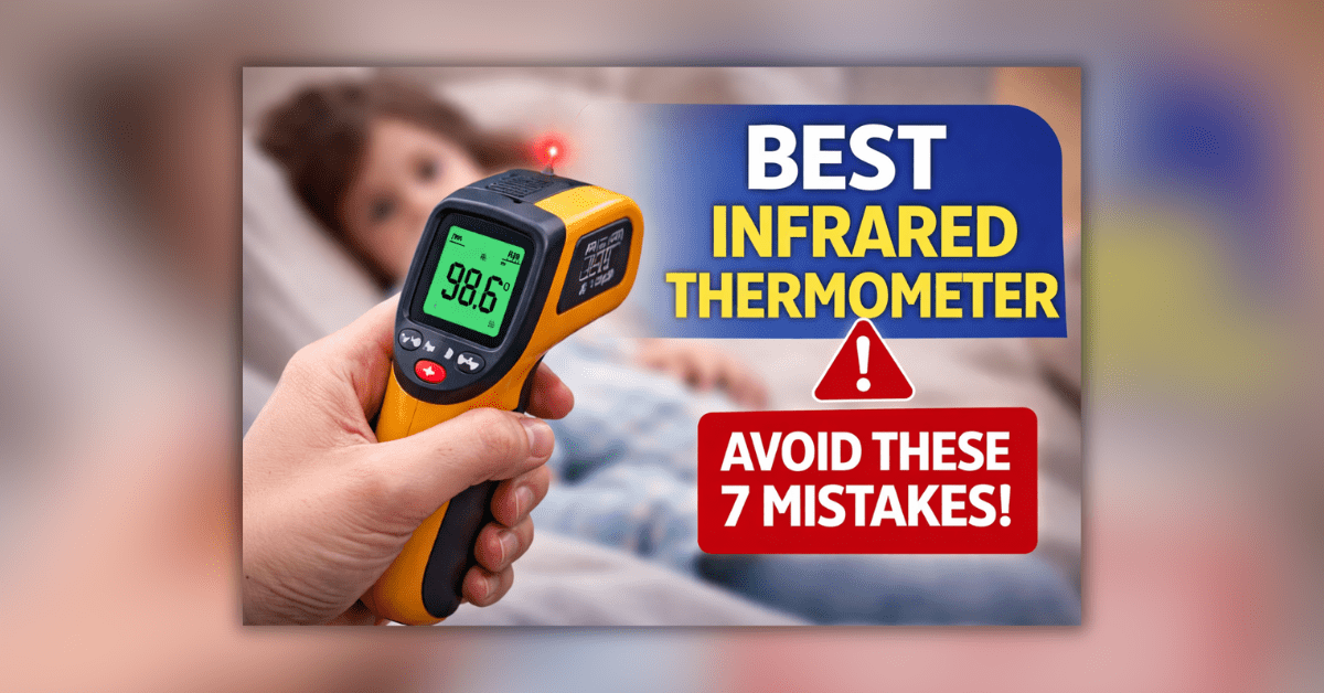 Heating Pad Digital Infrared Thermometer for fast and accurate temperature measurement