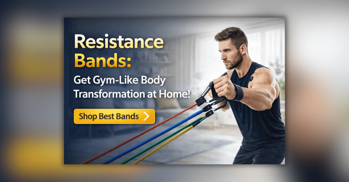 घर पर वर्कआउट करते हुए Resistance Bands का उपयोग