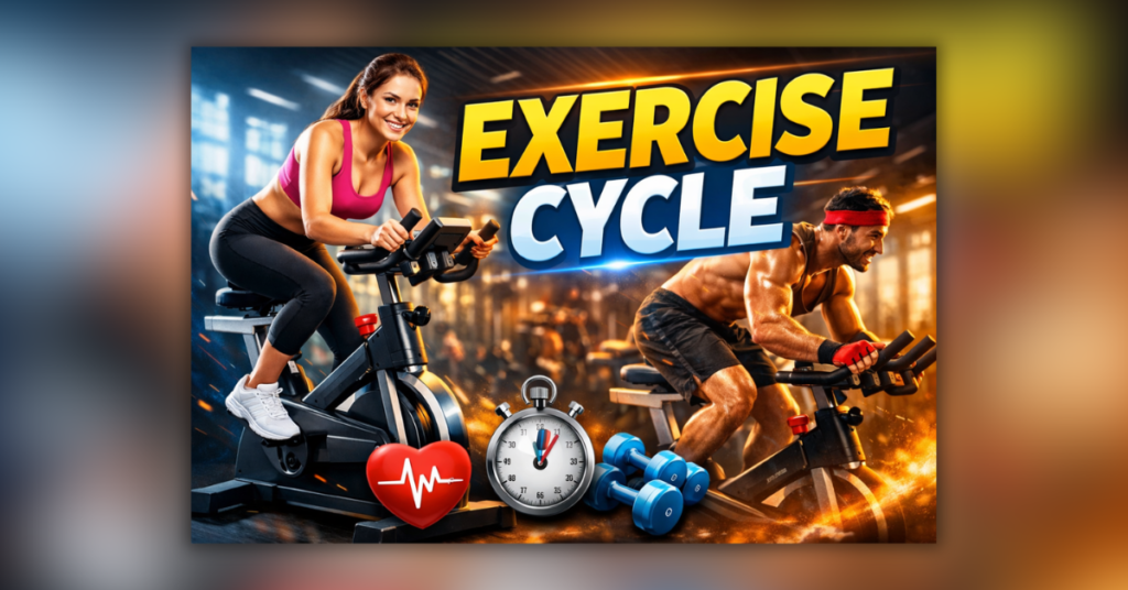 Exercise Cycle घर पर वर्कआउट और वजन घटाने के लिए एक्सरसाइज साइकिल