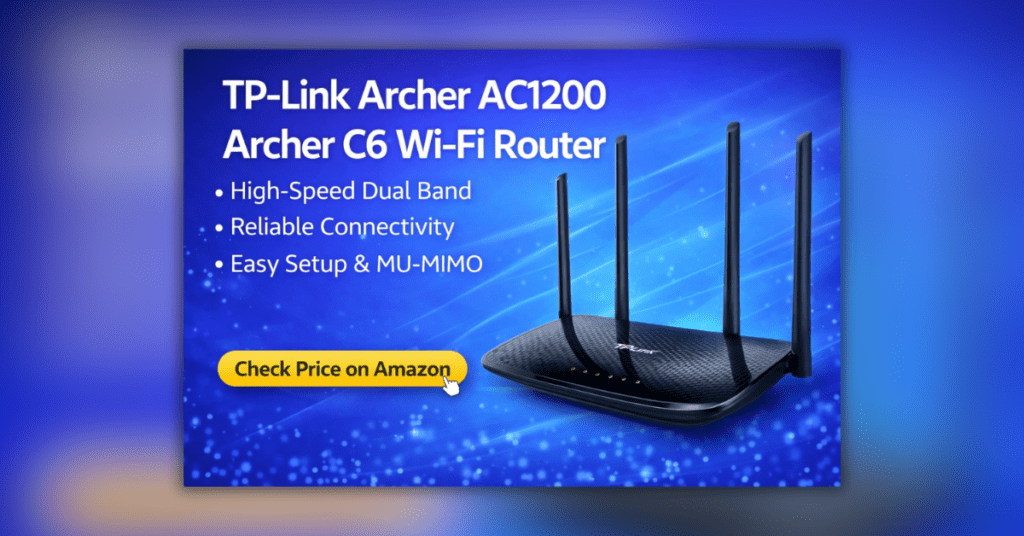 TP-Link Archer AC1200 Archer C6 ड्यूल बैंड हाई स्पीड वाई-फाई राउटर