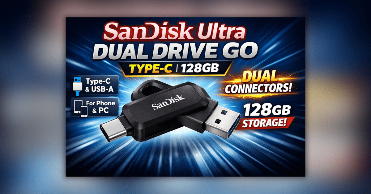 SanDisk Ultra Dual Drive Go Type-C 128GB USB 3.1 OTG Flash Drive for Mobile and Laptop