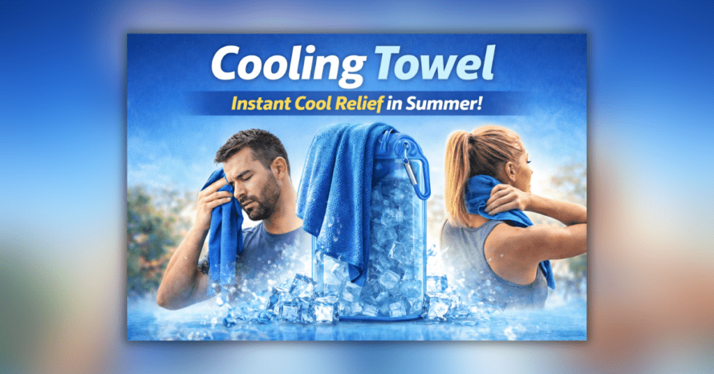 गर्मी में तुरंत ठंडक देने वाला कूलिंग टॉवल – स्पोर्ट्स, जिम और ट्रैवल के लिए बेस्ट माइक्रोफाइबर टॉवल