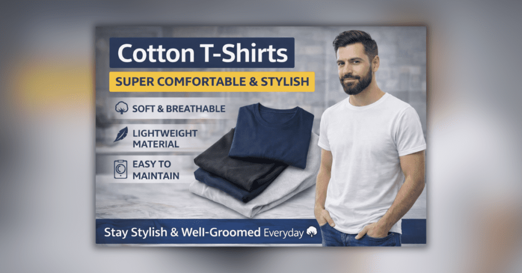 गर्मियों के लिए हल्की और आरामदायक कॉटन टी-शर्ट