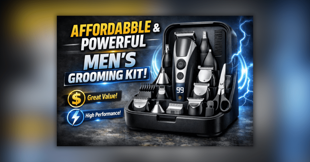 कम कीमत में अच्छा मेंस ग्रूमिंग किट दाढ़ी और बाल ट्रिम करने के लिए