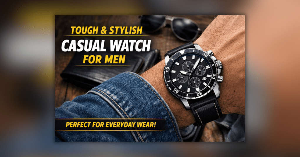 रोज पहनने के लिए मजबूत और स्टाइलिश कैजुअल वॉच फॉर मेन